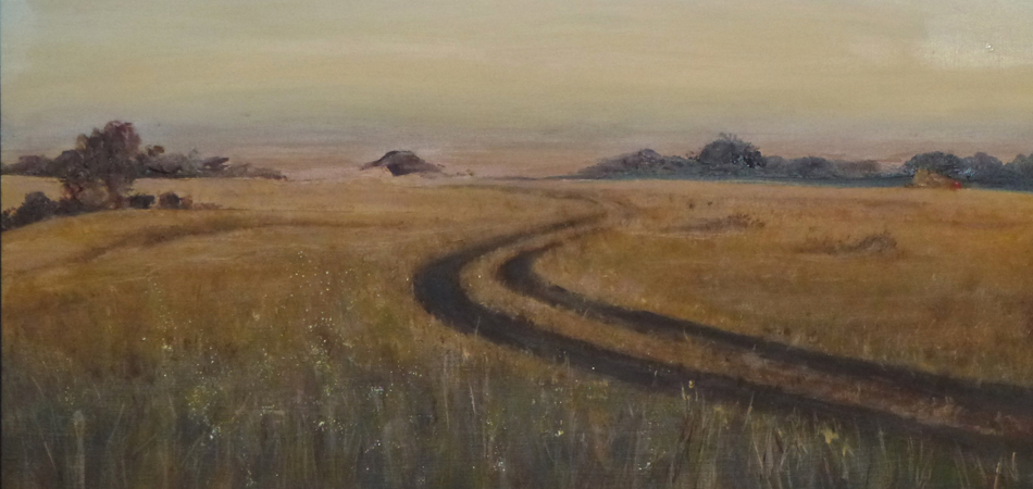"Road to Nowhere (11X14 Oil on Board: For Sale)."